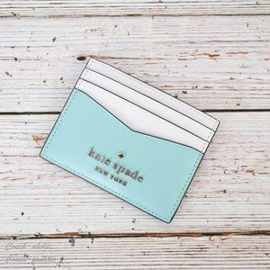 NWT Kate Spade Staci Colorblock Slim Card Holder
